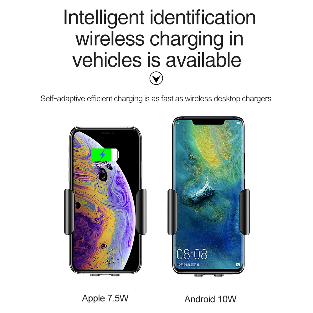 ROCK 10 Вт Беспроводное зарядное устройство Qi для iphone X 8 XR | Мобильные телефоны и
