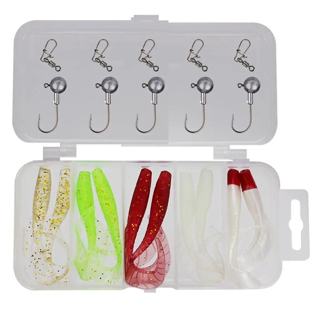 

Mounchain Soft Worm Baits 7cm1.7g Flexible Long Tail Soft Earthworm Worms Lifelike Fishing Lure