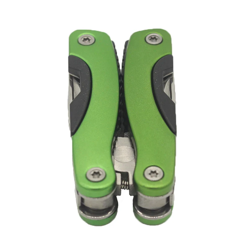 Green Geoeon открытый многофункциональный плоскогубцы мини Портативный складной muilti-функциональные плоскогубцы зубчатые Ножи ручной инструмент+ отвертка+ плоскогубцы A33 - Цвет: Green