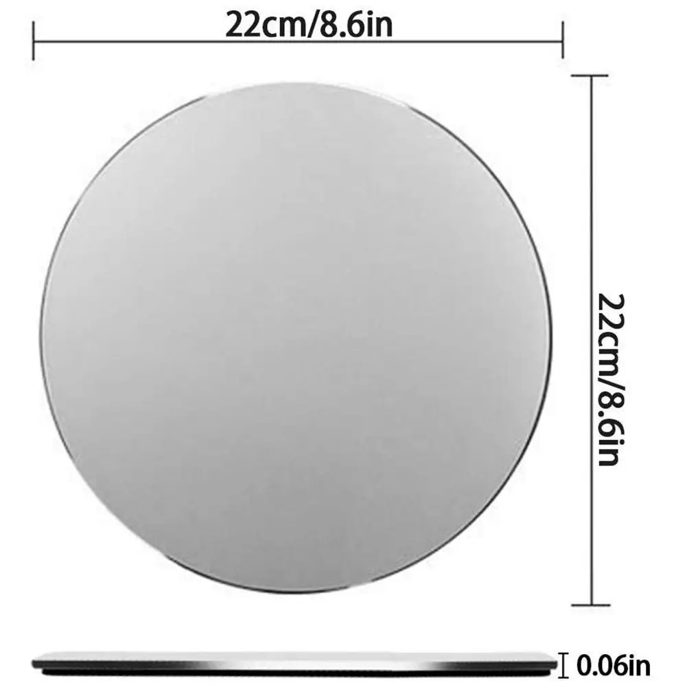 220x220mm Mouse Mat Circular Gaming Aluminium Pad with Waterproof Non Slip Resin Base and Frosted Surface Mousepad f |