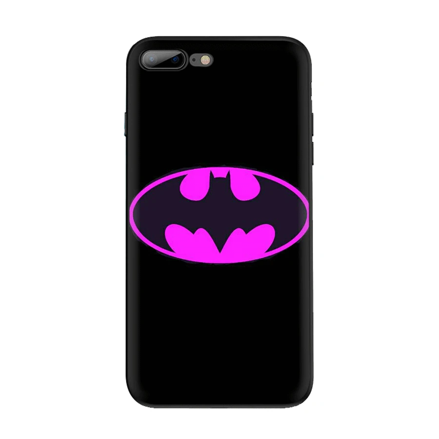 Чехол для мобильного телефона из ТПУ для iPhone 5 5S 6 6s 7 8 Plus X XR XS Max Shell с логотипом Marvel Бэтмен