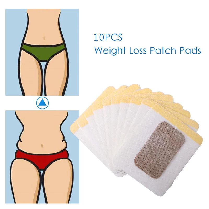 Пластыри для похудения 40 штук = 4 коробки стикер тела пупка 6x7 см тонкий пластырь