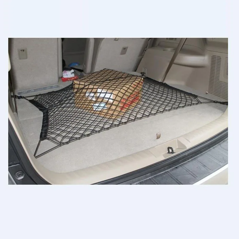 70X70cm Nylon Cargo Net Stretch Luggage Rear Baggage Trunk Fixed 4 Hooks Car String Bag | Автомобили и мотоциклы