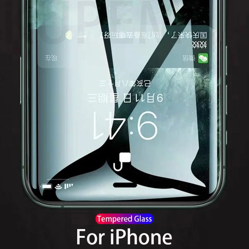 Закаленное стекло для защиты экрана iPhone 11 Pro Max XS XR X SE 2020 7 8 Plus 11Pro полное покрытие
