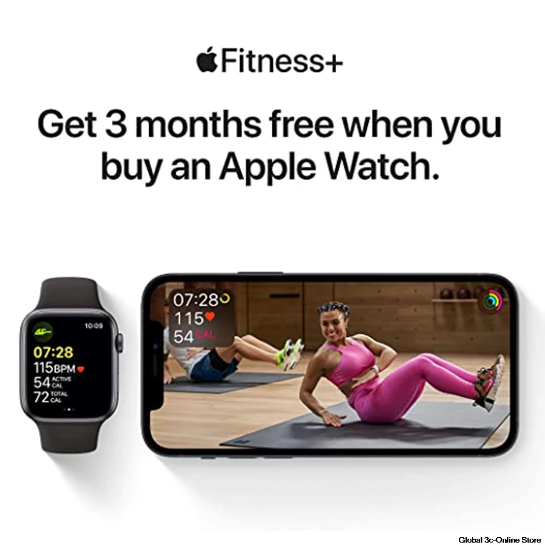 

New Original Apple Watch SE (GPS, 40/44mm) - Silver Aluminum Case With Deep Navy Sport Loop