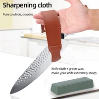 large leather knife board polishing sharpener stone sharpening slate honing strop compound grinding paste strip kitchen tools