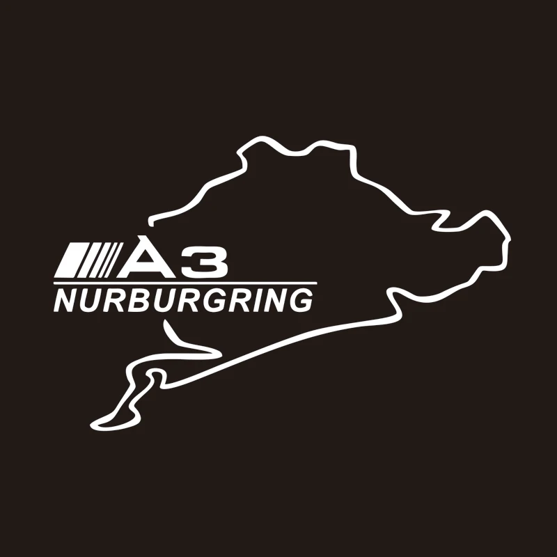 Автомобильные гоночные наклейки Nurburgring для Audi A3 8P 8V 8L Автомобильная крышка