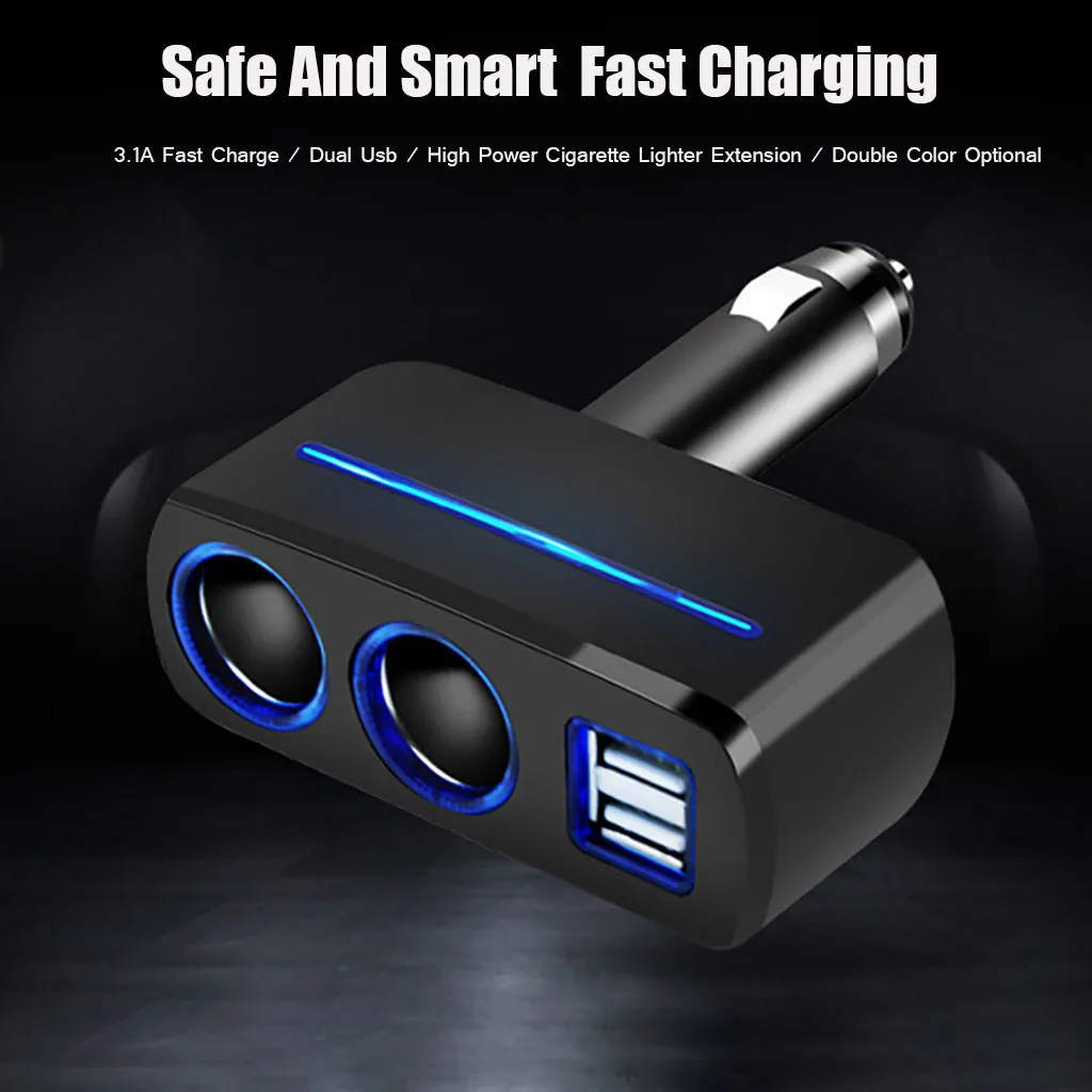 Автомобильное зарядное устройство s Dual USB DC розетка адаптер питания 12 24V 3.1A 2