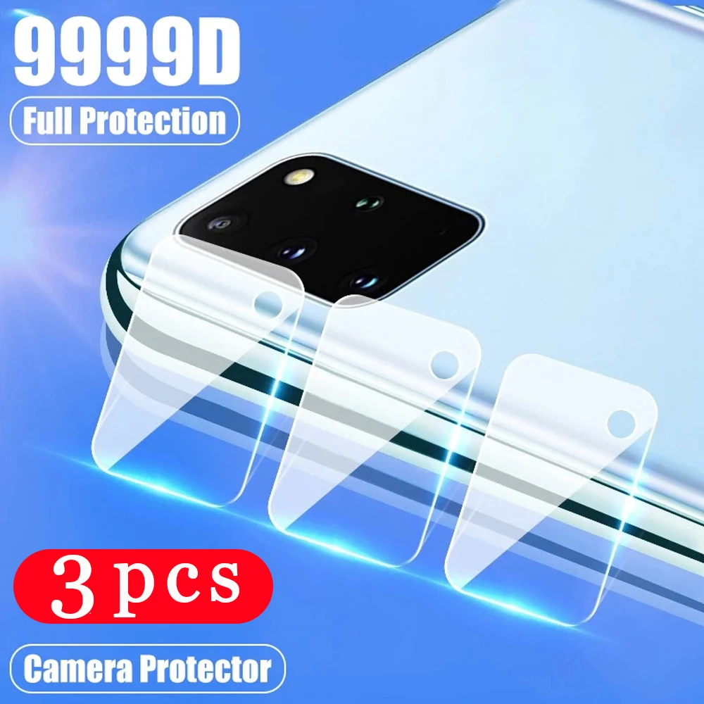 

3/2/1Pcs for Samsung Galaxy A01 A10 A11 A20 A21 A30 A31 Lens film A40 A41 A50 A51 A60 A70 A71 A80 A90 A91 Camera protector Glass