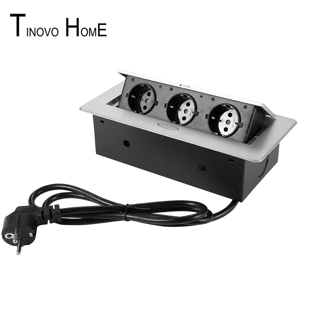 Настольная розетка с медленным прыжком/3 позиционная стандартная/стальная