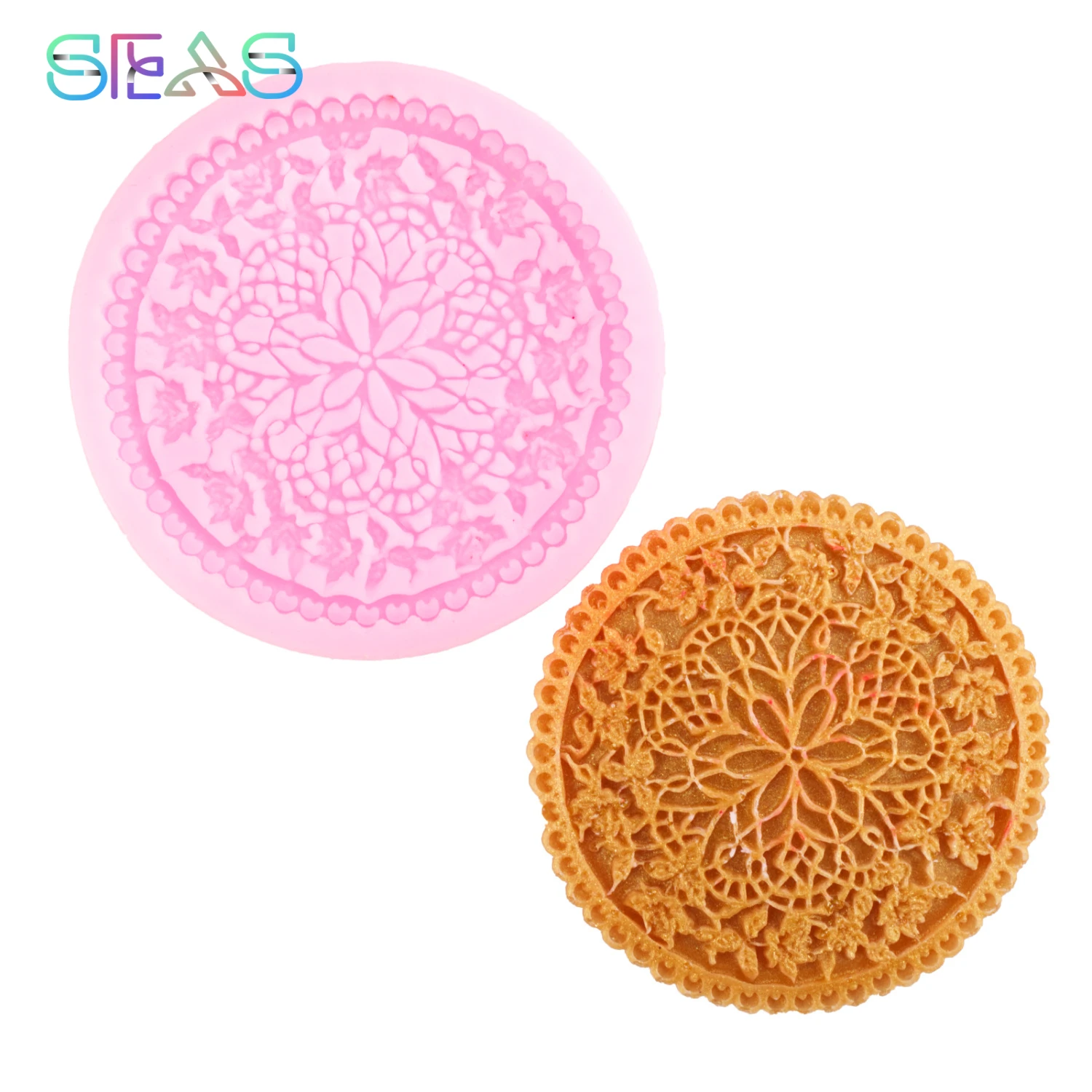 

Cake Silicone Mold Chocolate Lace Plate Fondant Cake Decorating Tools Sugar Craft Molds Baking Molds Resin Molds