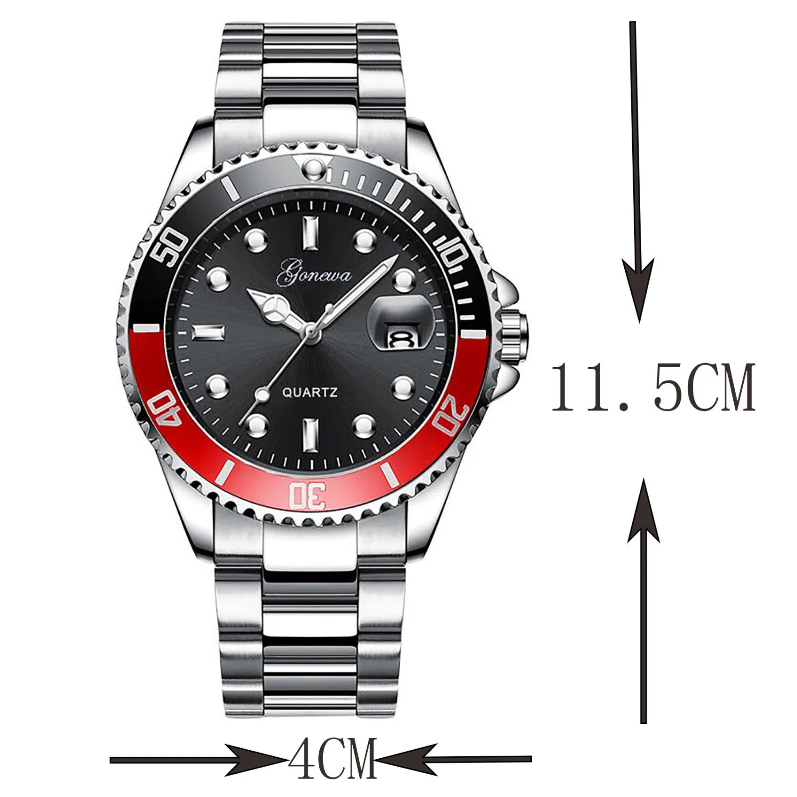 

Men's Watches Quartz Calendar Stainless Steel Strap Hand Clock Analog Wrist Delicate Alloy Watch Luxury Business Watches F5