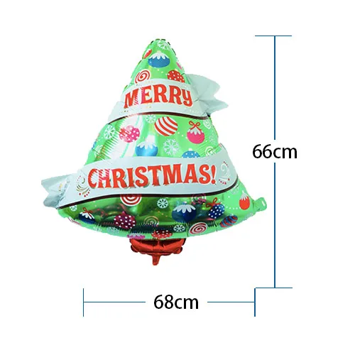 Christmas tree Elf Moose Deer Animal Foil Helium Balloon Merry Christmas New Year Xmas Decorations Birthday party decorations kids - Цвет: Christmas tree