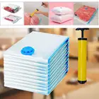 1 шт., прозрачный складной Вакуумный пакет для хранения одежды