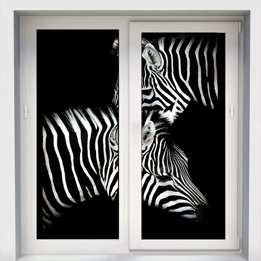 Оконные стеклянные пленки заказного размера Затемняющая наклейка витражная