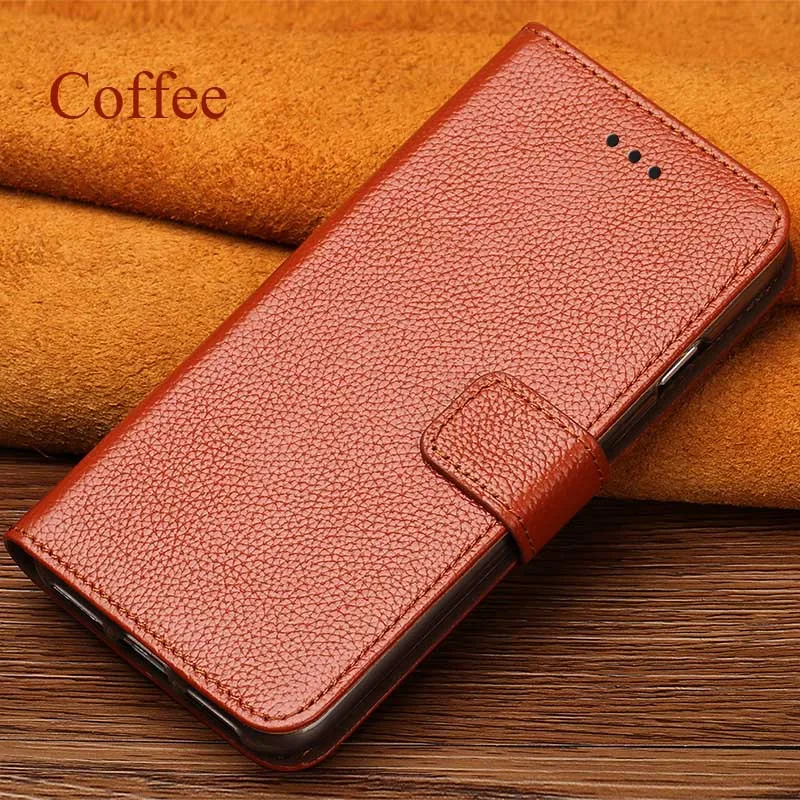 Coffee Откидной Чехол для Huawei P10 P20 P30 Lite mate 10 20 lite Pro Y6 Y7 Y9 P Smart чехол из воловьей кожи для Honor 7X8X9X10 20 lite - Цвет: Coffee