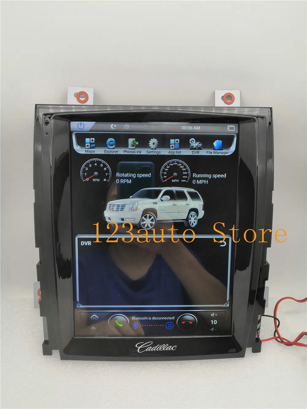 10,4 дюймов вертикальный экран Tesla стиль Android 8,1 автомобильный DVD gps плеер радио мультимедиа навигация для Cadillac Escalade стерео PX6