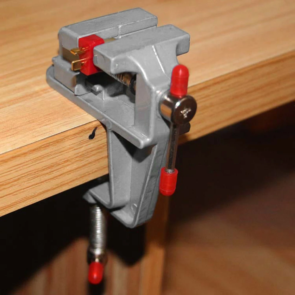 

Miniature Alumin Vise Small Jewelers Hobby Clamp On Table Bench Tool Vice Model tool Alloy Slight Bench Vise
