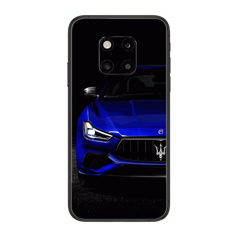 

Italy Supercar Maserati Famous car Phone Case For Huawei mate 30 10 20 40 Lite Smart Z Pro Black Etui 3D Coque Painting Hoe