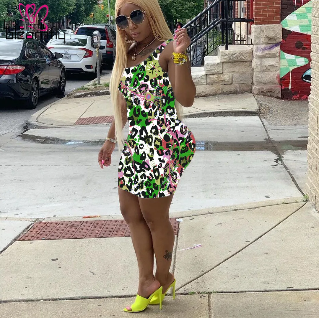 Женская новая летняя одежда с леопардовым принтом без рукавов круглый вырез выше