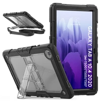 shockproof tablet case for samsung galaxy tab a7 10 4 case 2020 t500 t505 with neck strap built in kickstand protective cover