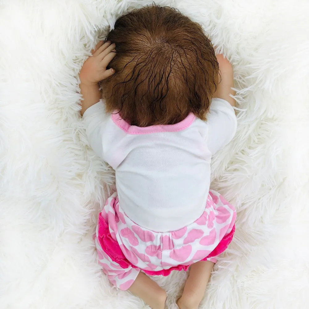 18 дюймов 46 см Reborn baby doll реалистичные Новорожденные куклы Реалистичные полные