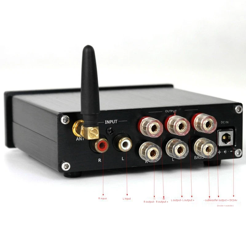 TPA3116 усилитель мощности APTX QCC3008 Bluetooth 5 0 звука класса D 2 1 канальный сабвуфер 50Wx2 + 100