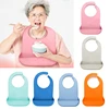 1 Pc Waterproof Adult Mealtime Anti-oil Silicone Bib Protector Disability Aid Apron Senior Citizen Aid Aprons 1