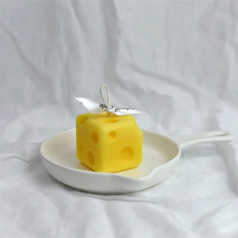 

Creative Square Cheese Shape Candle Mold 3d Cheese Shape Aromatherapy Candle Molds For Candle Making Baking Soap Silicone Mold
