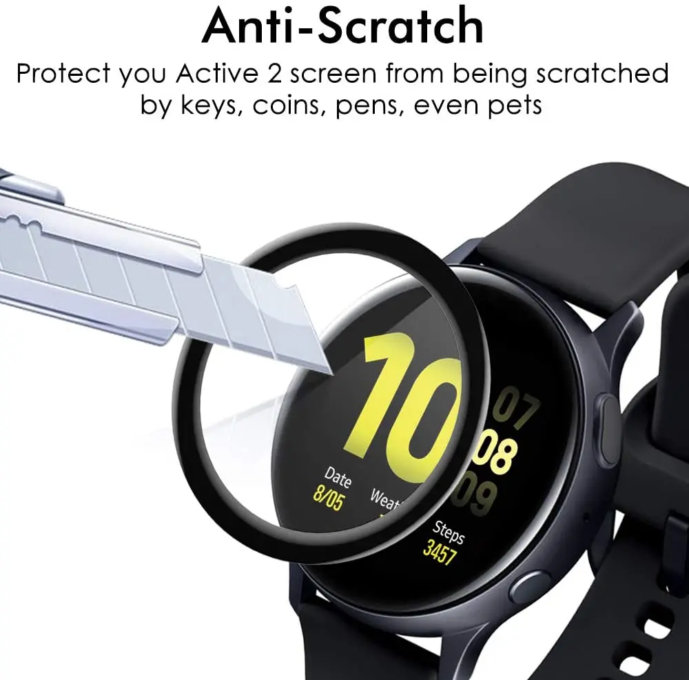 40 мм 44 Защитная пленка для экрана Samsung Galaxy Watch Active 2 Водонепроницаемая 3D полного