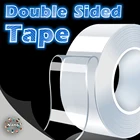 Домашняя Двусторонняя лента многоразовая клеящаяся для лица супер сильный, Не оставляющий следов надежный дизайн нано клей гаджет прозрачные наклейки на стену 135M