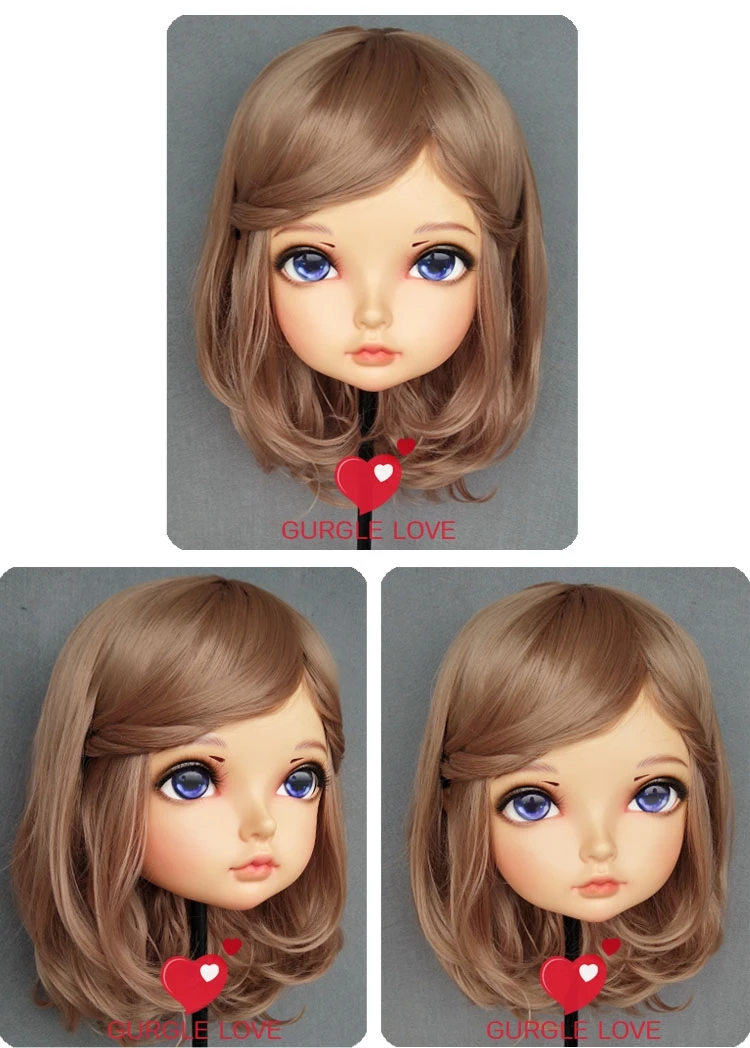 

(NEW-63) Female Male Mask Realistic Silicone Masks Halloween Party BJD Doll Crossdress Japan Kigurumi Mask Anime Cosplay