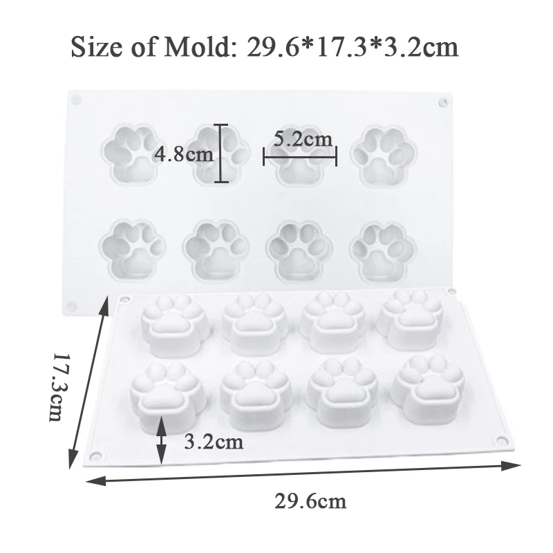 Форма для выпечки силиконовая в форме кошачьего когтя помадка кекса | Дом и сад