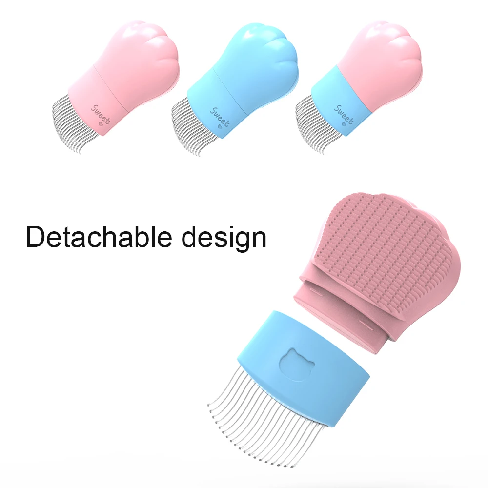 

Расчески для домашних животных расческа с узлом двойного назначения расческа для удаления волос Расческа для массажа кошек чистящие товар...