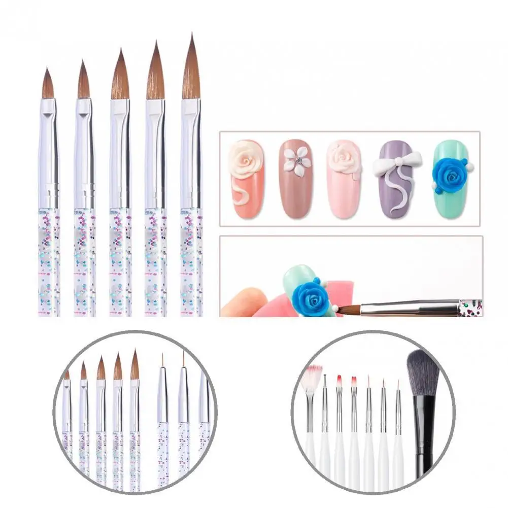 

Comfortable Touch Feeling 1Set Vintage Nail High-end Drawing Pen Soft Bristles Nail Art Liner Creative for Girls