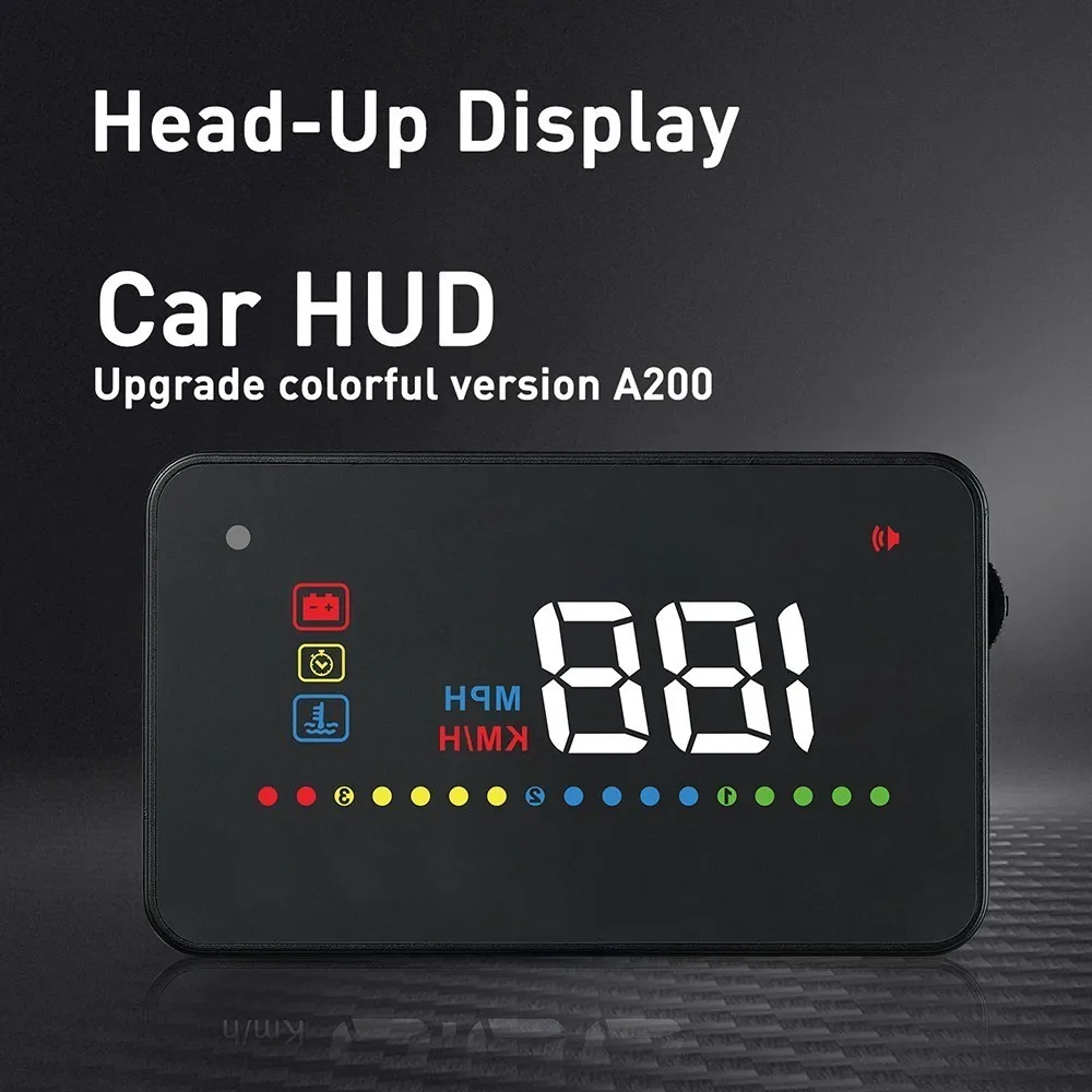 Автомобильный Универсальный Obd2 дисплей на лобовое стекло проекция Hud Авто A200