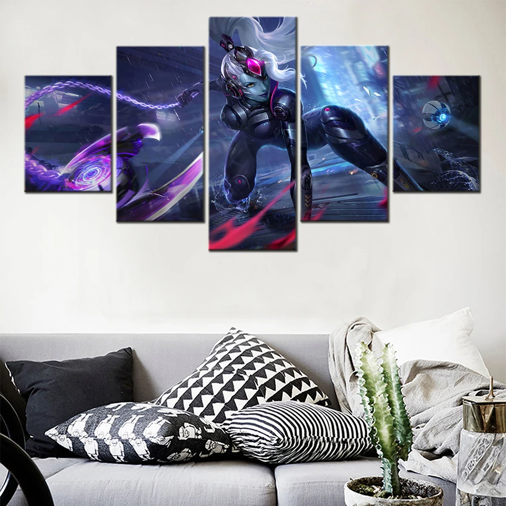 Картина на холсте из 5 предметов оружие воина для девочек аксессуары украшения