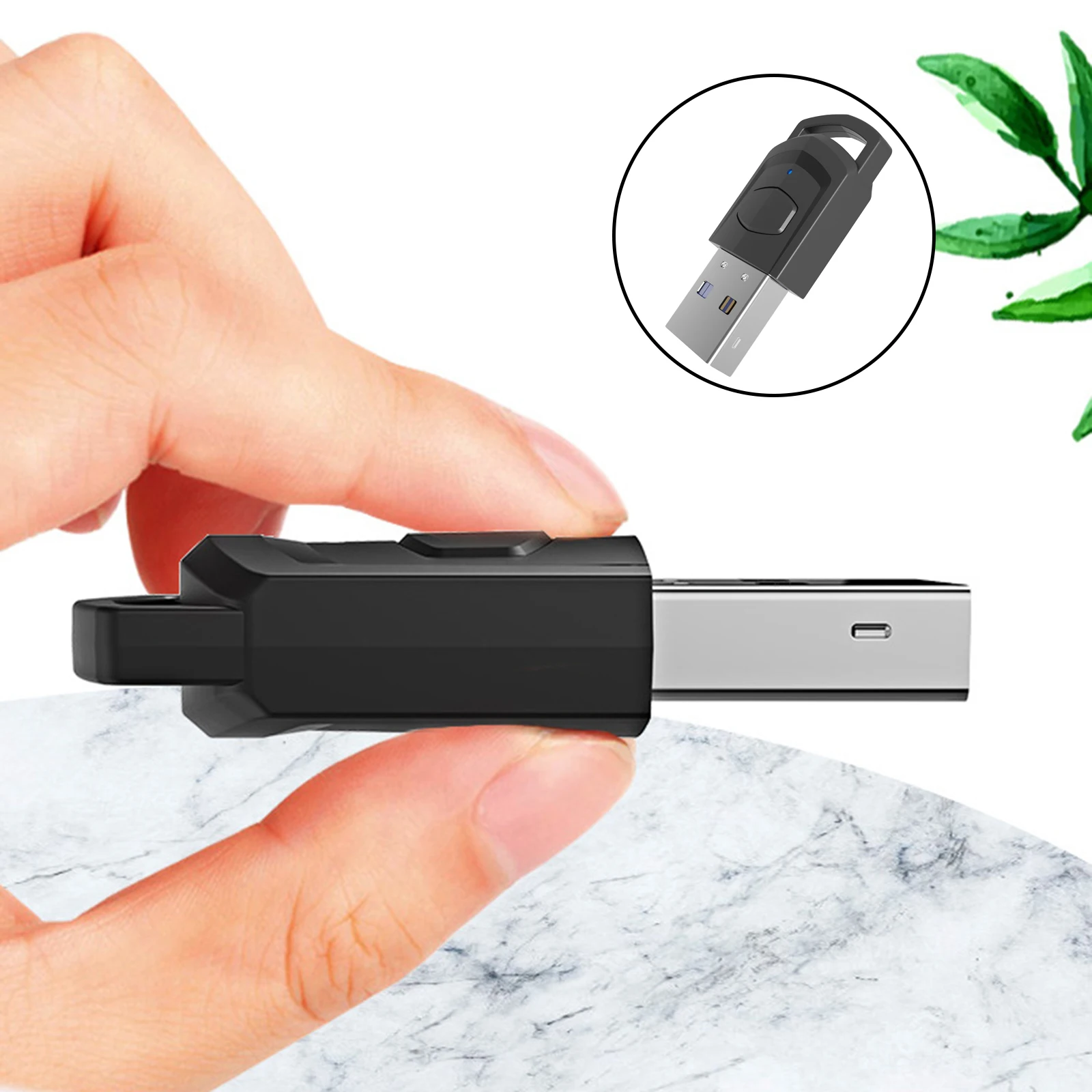 USB Bluetooth-адаптер Bluetooth-аудиоприемник низкая задержка с технологией APTX игровые