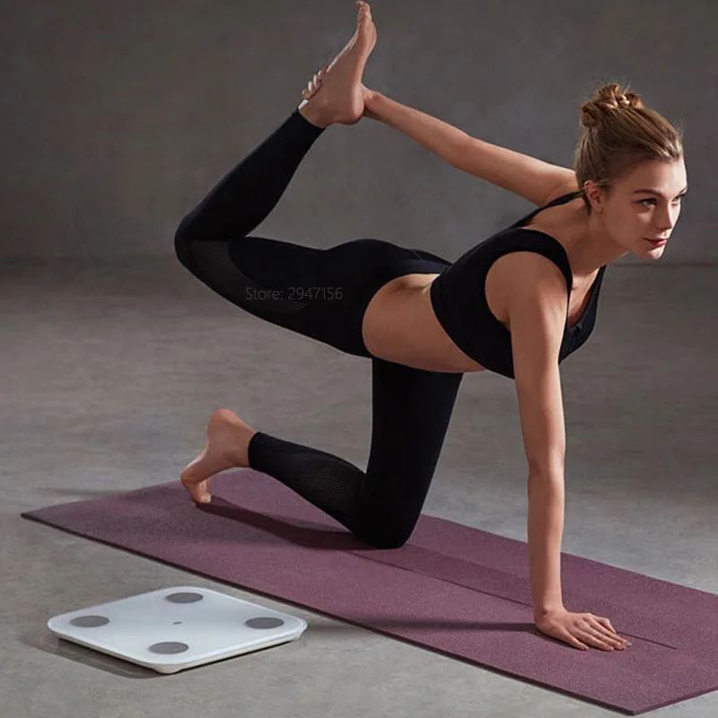 Фото Весы Xiaomi Mi Smart Scale 2 для измерения жира и тела приложение Mifit монитор состава со Весы Xiaomi Mi Smart Scale 2 для измерения жира и тела приложение Mifit монитор состава со