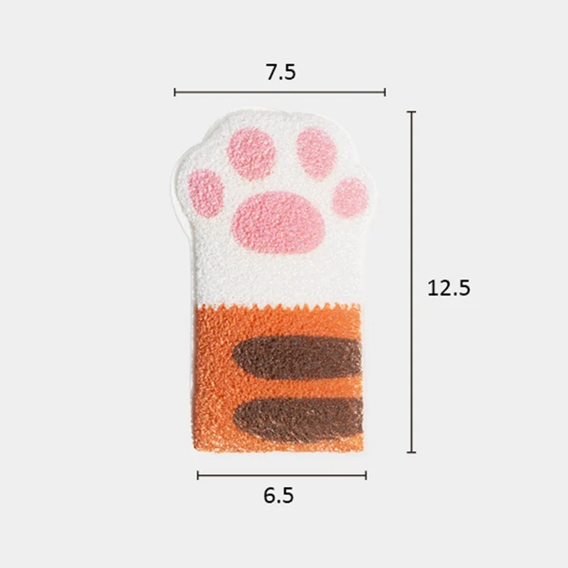 

1PC Cute Cartoon Cat Claw Shape Baby Bathing Cotton Ball Bathing Artifact Children Sponge Rubbing Towel Bath Products
