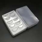 Прозрачные лотки для ресниц, Пластиковые Треугольные, прозрачные, из норки держатель ресницы, 30 шт., упаковочная коробка для ресниц, круглый чехол