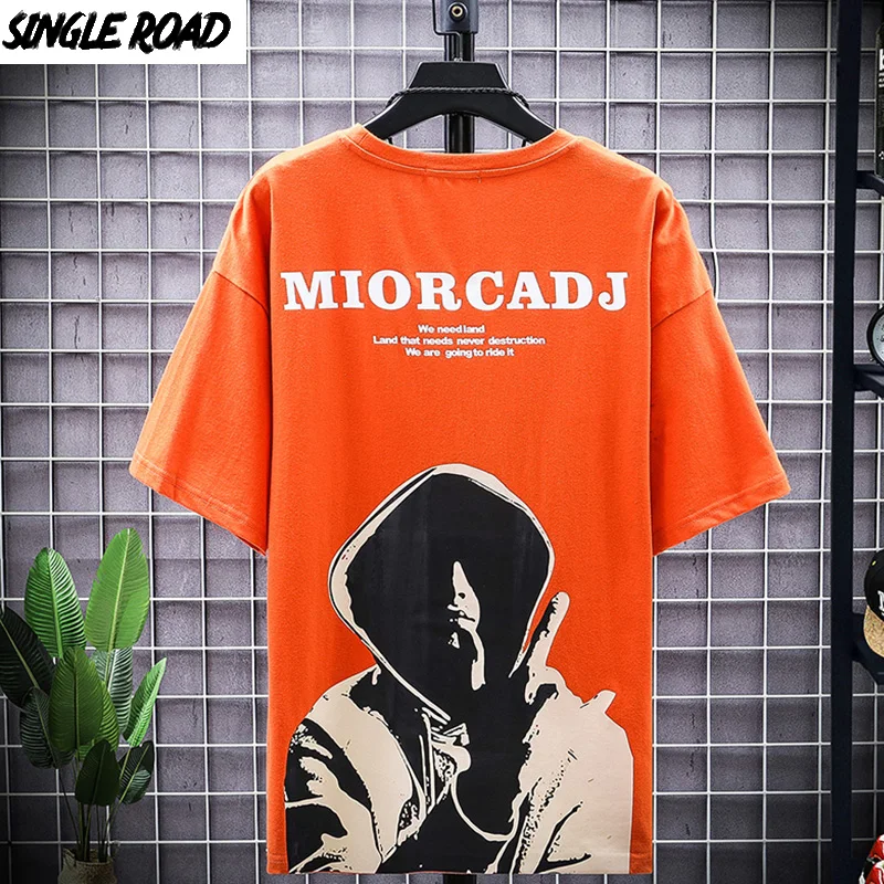 Футболка мужская с графическим принтом в стиле хип хоп|Мужские футболки| |