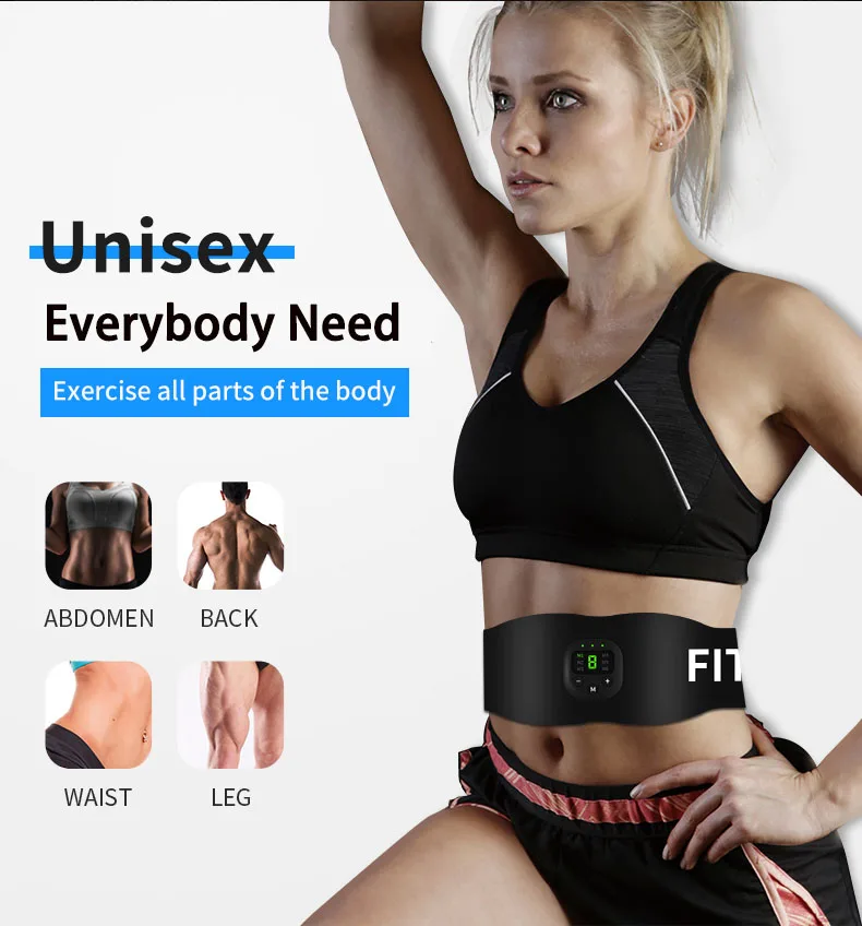 Мышечный Стимулятор пояс тренажер EMS Смарт Роскошный для мужчин Abs стимулятор