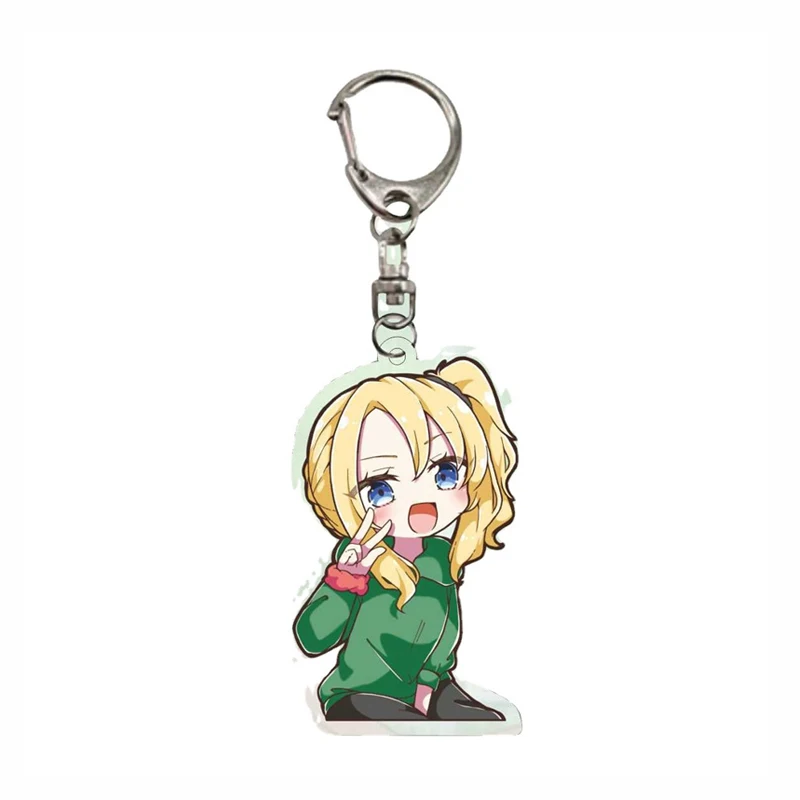

Rascal Anime Pendant Keychain Transparent Acrylic Women Man Bag Pendant Accessories Child Bunny Girl Anime Gan Keychain Souvenir