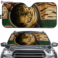 creative tiger printed car shades for front windows stylish car sun shade windshield durable car sunshade cover auto accessories