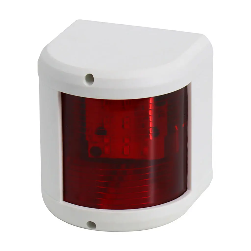 

1Pcs Boat Marine LED Navigation Lights Marine Navigation Lamp, White Shell, Red LED for Boat Pontoon Yacht Skeeter