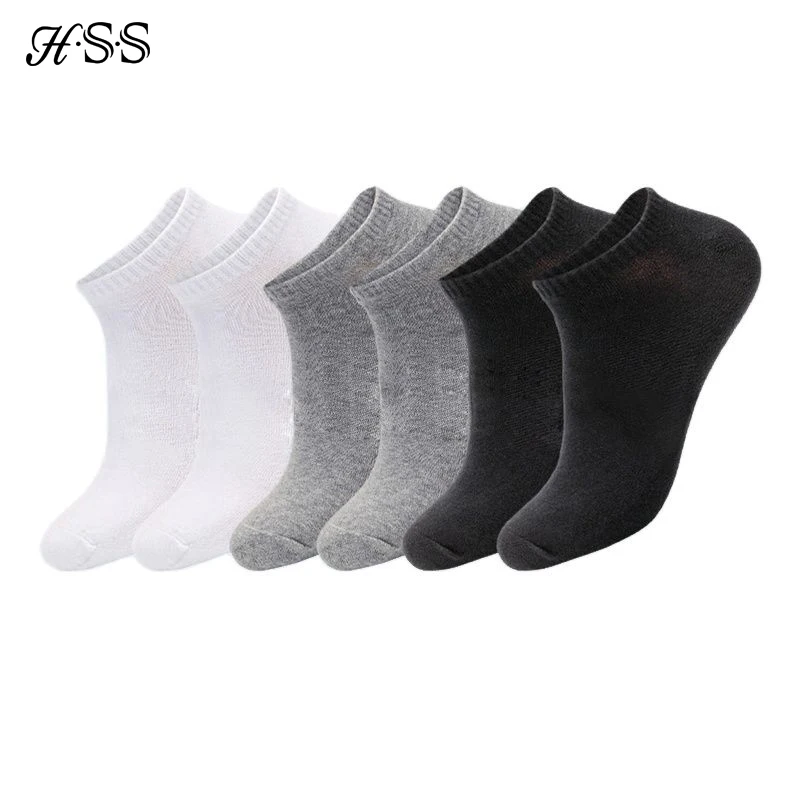 

Brand 100% Cotton Men Socks Summer Thin Breathable Socks High Quality No Show Boat Socks Black Short For Students Size 39-44