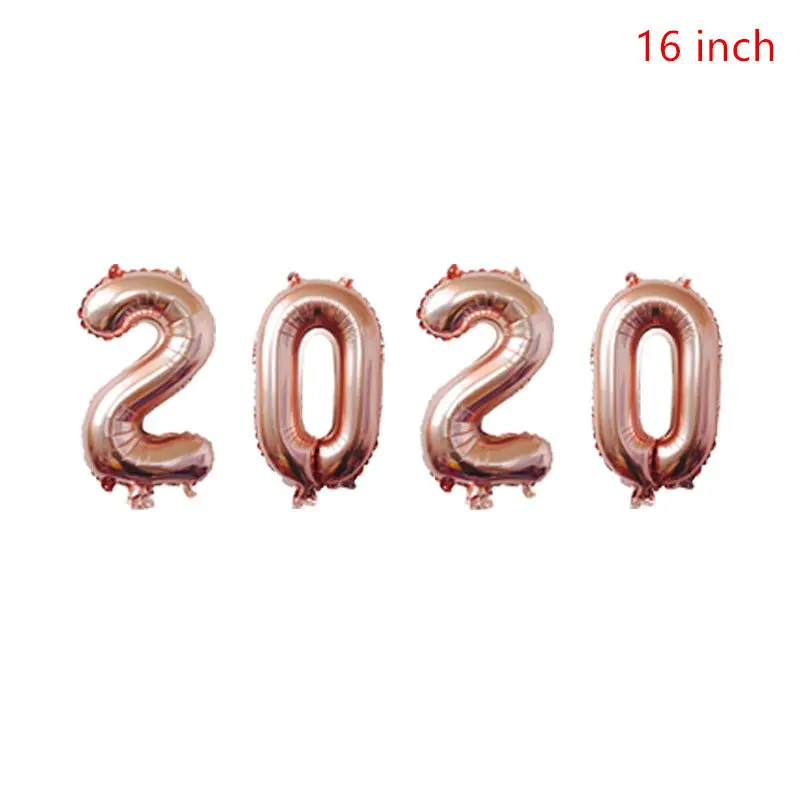 16inch rose gold Новогодние фольгированные шары, бутылка, радужные шары, новогодние украшения, черная звезда, испанский год, вечерние гелиевые шары - Цвет: 16inch rose gold