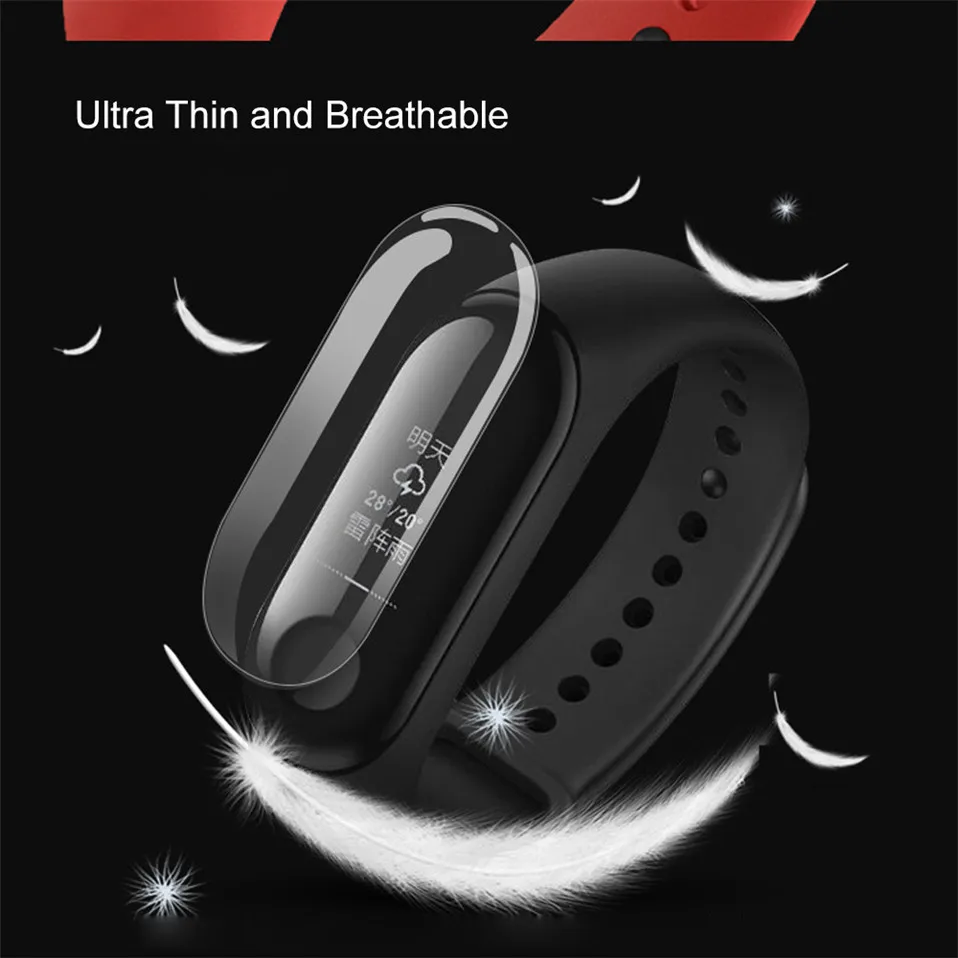 2/5 шт mi Группа 4 Экран Защитная пленка для Xiaomi mi группа 4 Смарт Браслет miband 4 браслет Плёнки на mi band4 закаленное Стекло