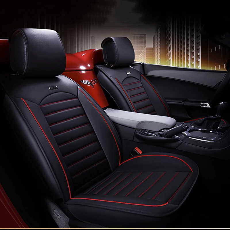 Универсальные чехлы для автомобильных сидений Kalaisike ПВХ кожа подходят